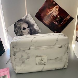 Jeffree star cremated white marble makeup bag